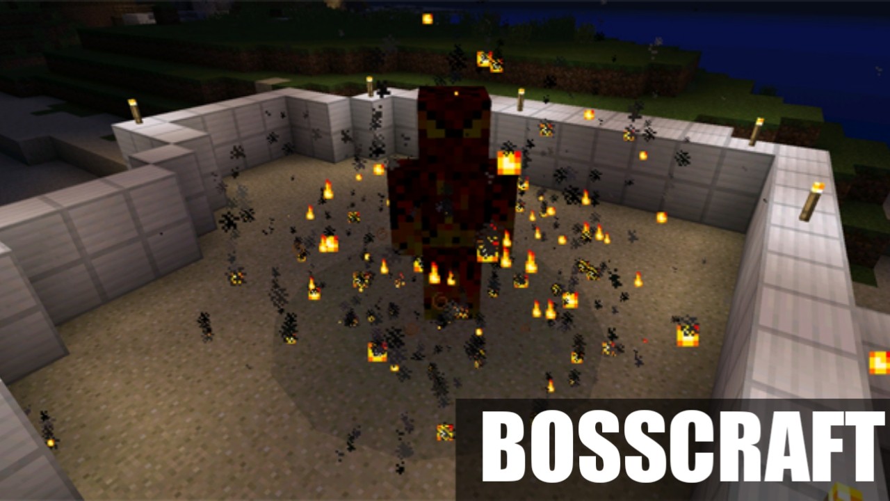 Мод на боссов Bosscraft для Майнкрафт ПЕ