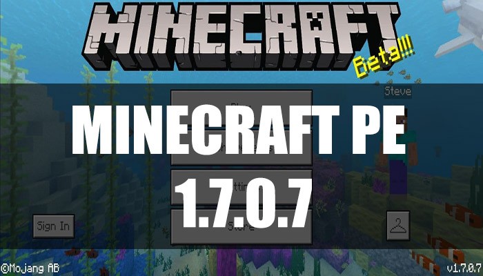Скачать Minecraft PE 1.7.0.7