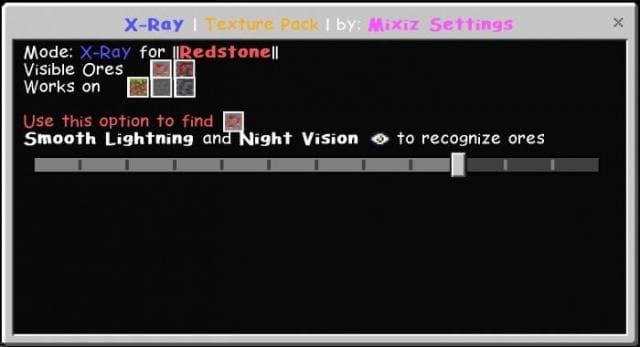 Скачать текстуры на рентгеновское зрение на Minecraft PE Бесплатно