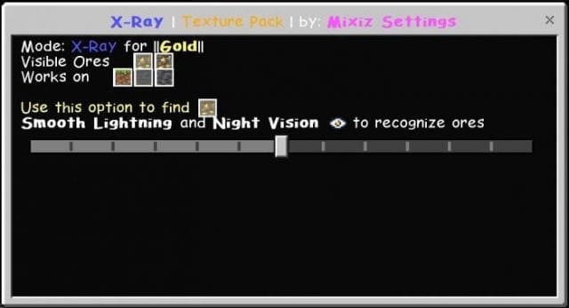Скачать текстуры на рентгеновское зрение на Minecraft PE Бесплатно