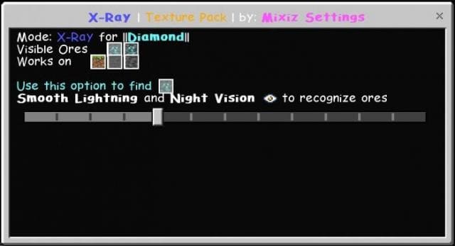 Скачать текстуры на рентгеновское зрение на Minecraft PE Бесплатно