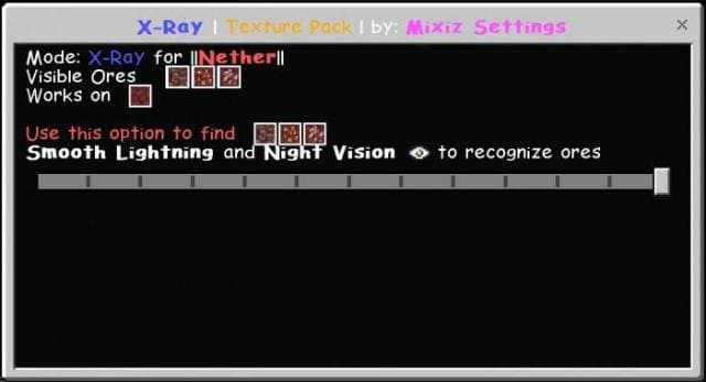 Скачать текстуры на рентгеновское зрение на Minecraft PE Бесплатно
