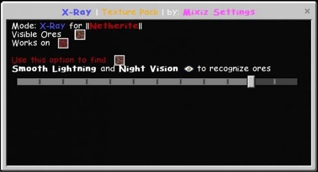 Скачать текстуры на рентгеновское зрение на Minecraft PE Бесплатно