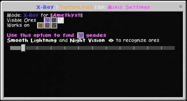 Скачать текстуры на рентгеновское зрение на Minecraft PE Бесплатно