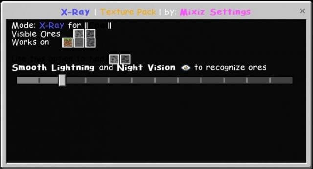 Скачать текстуры на рентгеновское зрение на Minecraft PE Бесплатно