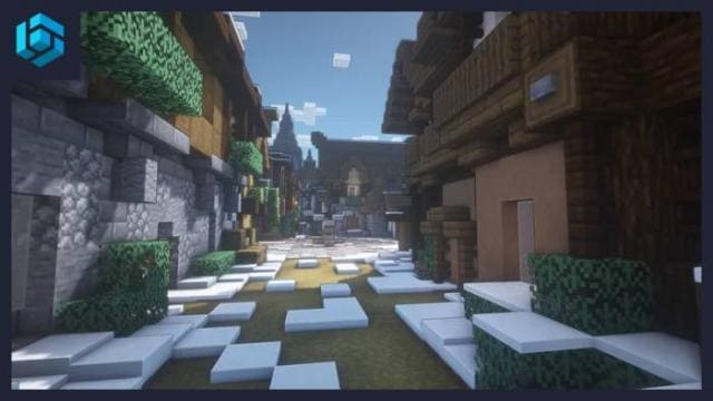 Скачать карту на зимнюю деревню на Minecraft PE Бесплатно