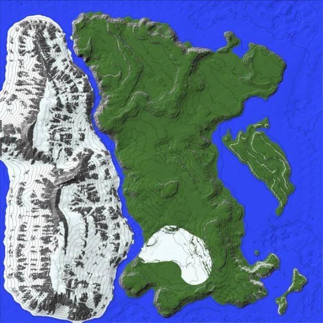 Скачать карту на сказочный остров на Minecraft PE Бесплатно