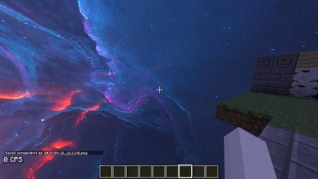 Скачать текстуры на сине-красное небо для Minecraft PE Бесплатно