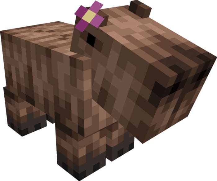 Скачать текстуры на капибар вместо свиней для Minecraft PE Бесплатно