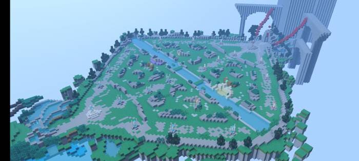 Скачать карту на масштабную арену на Minecraft PE Бесплатно