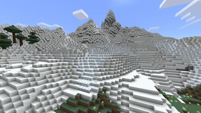Скачать текстуры на видимый рыхлый снег для Minecraft PE Бесплатно