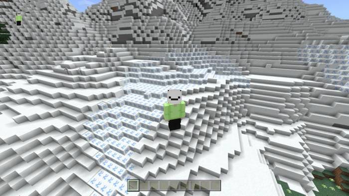 Скачать текстуры на видимый рыхлый снег для Minecraft PE Бесплатно