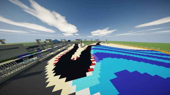 Скачать карту на гоночный трек на Minecraft PE Бесплатно