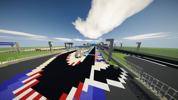 Скачать карту на гоночный трек на Minecraft PE Бесплатно