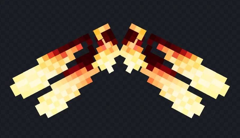Скачать текстуры на огненные элитры для Minecraft PE Бесплатно