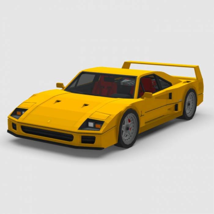 Скачать мод на Ferrari F40 на Minecraft PE Бесплатно