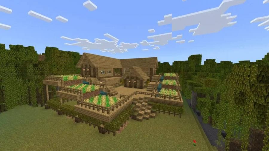 Скачать карту на подготовленную деревню на Minecraft PE Бесплатно