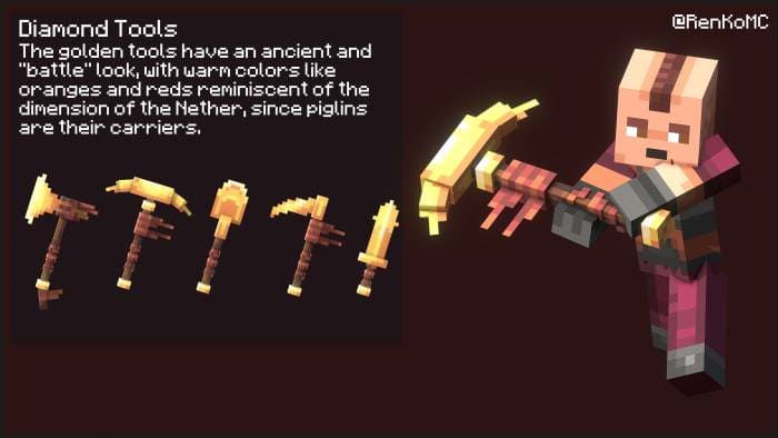 Скачать текстуры на древнее оружие для Minecraft PE Бесплатно