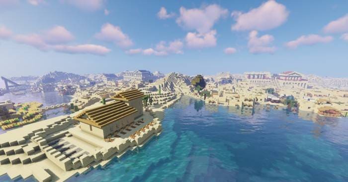 Скачать карту на древний остров на Minecraft PE Бесплатно