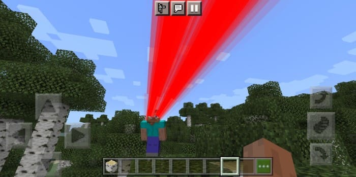 Скачать мод на лазер из глаз на Minecraft PE Бесплатно