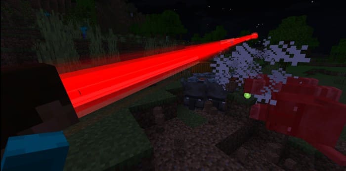 Скачать мод на лазер из глаз на Minecraft PE Бесплатно