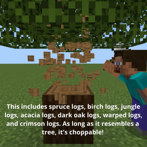 Скачать мод на вырубку дерева на Minecraft PE Бесплатно