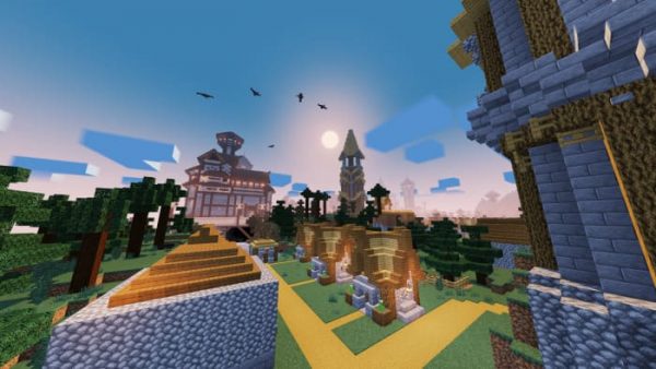 Скачать карту на фэнтези королевство на Minecraft PE Бесплатно