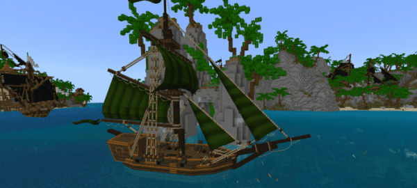 Скачать мод на пиратские лодки на Minecraft PE Бесплатно