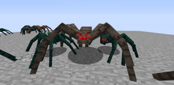 Скачать текстуры на страшных пауков для Minecraft PE Бесплатно