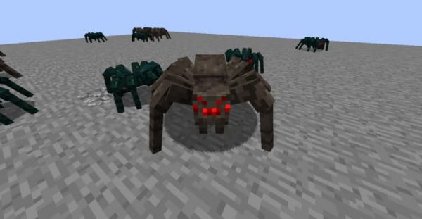Скачать текстуры на страшных пауков для Minecraft PE Бесплатно