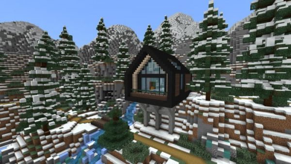 Скачать карту на зимний особняк на Minecraft PE Бесплатно