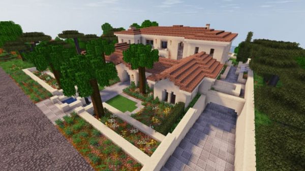 Скачать карту на итальянскую виллу на Minecraft PE Бесплатно
