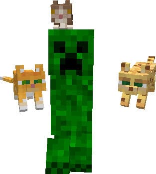Скачать текстуры на миленьких котиков для Minecraft PE Бесплатно
