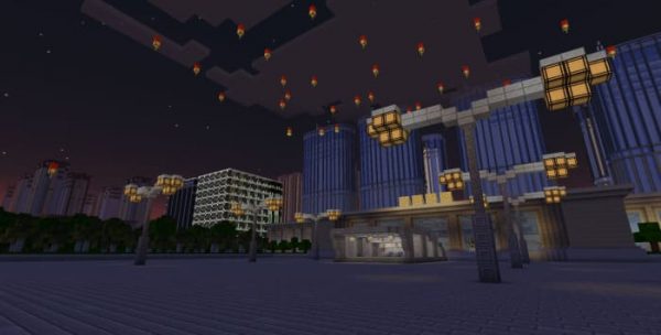 Скачать карту на фестивальный городок на Minecraft PE Бесплатно