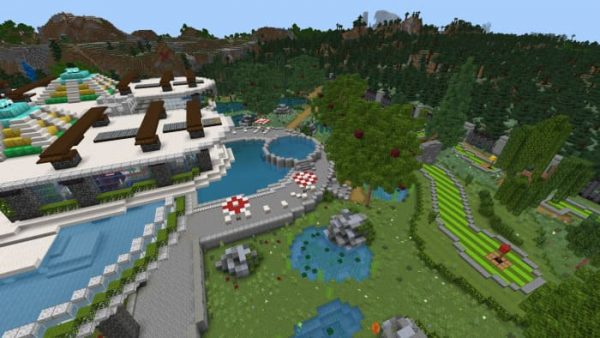 Скачать карту на шикарную базу на Minecraft PE Бесплатно