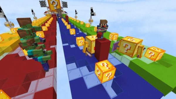Скачать карту на гонки с лаки на Minecraft PE Бесплатно