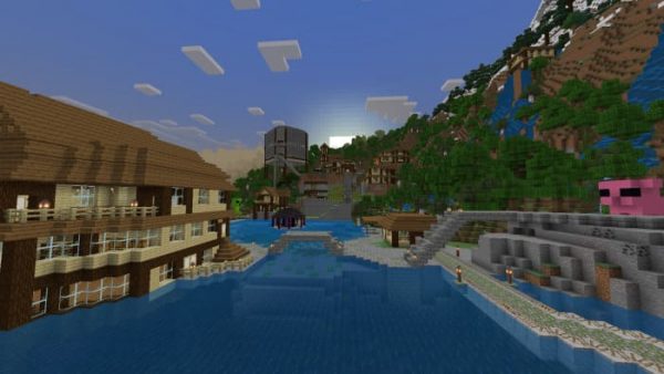 Скачать карту на горную идиллию на Minecraft PE Бесплатно