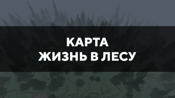 Скачать карту на жизнь в лесу на Minecraft PE Бесплатно