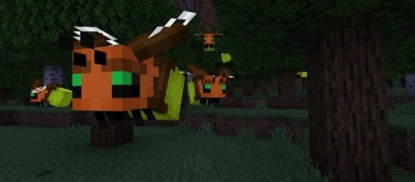 Скачать текстуры на светлячков вместо пчел для Minecraft PE Бесплатно