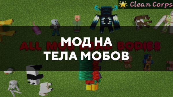 Скачать мод на тела мобов на Minecraft PE Бесплатно