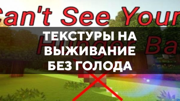 Скачать текстуры на выживание без голода для Minecraft PE Бесплатно