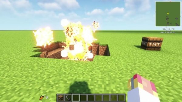 Скачать текстуры на измененные взрывы для Minecraft PE Бесплатно