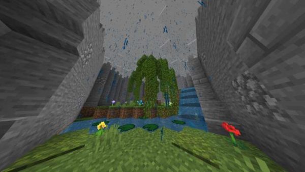 Скачать текстуры на мощный дождь для Minecraft PE Бесплатно