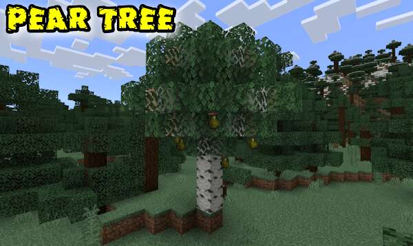 Скачать мод на фрукты на деревьях на Minecraft PE Бесплатно