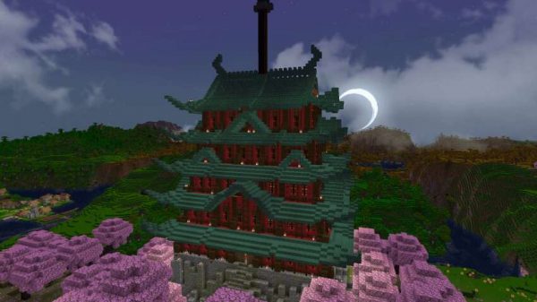 Скачать карту на японское поселение на Minecraft PE Бесплатно