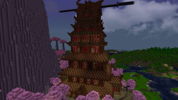 Скачать карту на японское поселение на Minecraft PE Бесплатно