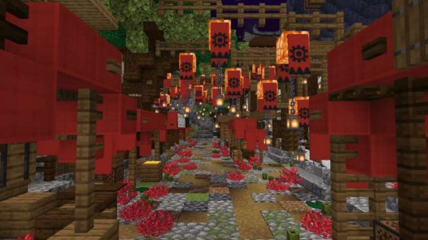 Скачать карту на японское поселение на Minecraft PE Бесплатно