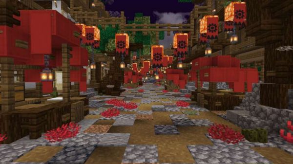 Скачать карту на японское поселение на Minecraft PE Бесплатно