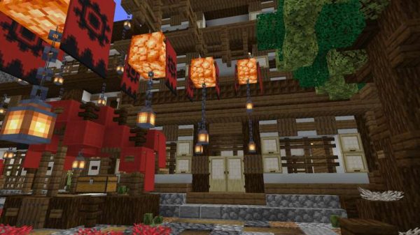 Скачать карту на японское поселение на Minecraft PE Бесплатно