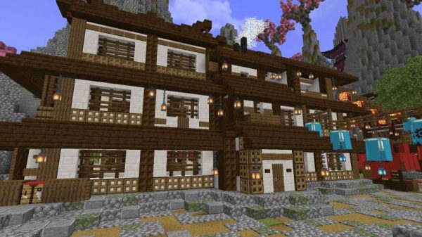 Скачать карту на японское поселение на Minecraft PE Бесплатно